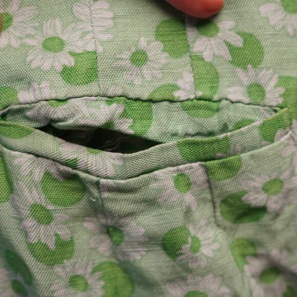 Lavande Floral Printed Buttoned Straight midi Skirt Green Womens Size 2 - Picture 13 of 13